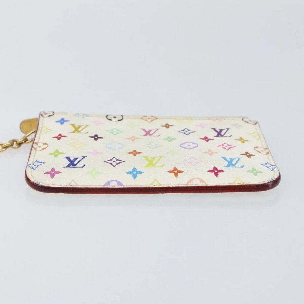 LOUIS VUITTON Multicolor Pochette ClesNM Coin Purse White - Picture 5 of 16